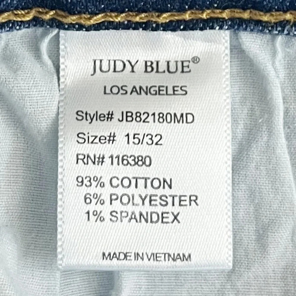 Judy Blue Slim Fit High Rise Medium Wash Jeans JB82180 - Picture 11 of 12